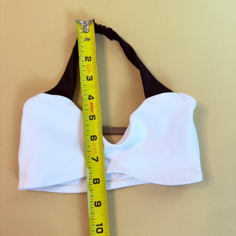 Tiger Friday Lolly Bra Top Child Large White Black NWOT Dancewear - Picture 3 of 7